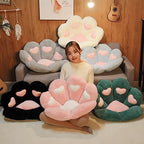 Ditucu Cat Paw Cushion Kawaii Chair Cushions 27.5 x 23.6 inch Cute Stuff Heart-Shaped Seat Pad Comfy Lazy Sofa Office Floor Pillow for Gaming Chairs Room Decor Black