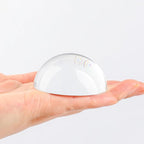 SWTHONY 2pcs 3.1inch Crystal Dome Magnifying Paperweight, Reading Magnifier Glass Paper Weights for Outdoor Events, Office Desk