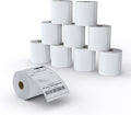 MFLABEL 4x6 Direct Thermal Shipping Labels - 10 Rolls of 450 Labels/Roll, Compatible with Zebra 2844/ZP450/ZP500/ZP505, USPS/FedEx/UPS/Amazon Shipping, Smudge-Resistant & Permanent Adhesive