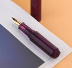 czxwyst Majohn Wancai 2.0 Mini Pocket-Size Eyedropper Fountain Pen (F Nib 0.5mm, Starry Purple)