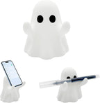 YGPM Ghostly Shape Pen Holder & Phone Stand Desktop Organiser For Home Office Halloween Tabletop Decor Elegant Writing Tool Display