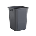 Krollen Industrial 19 Gallon Grey Square Commercial Trash Can