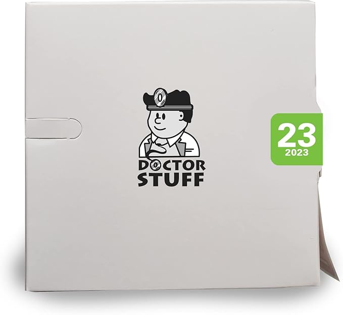 2023 Year Stickers, Doctor Stuff 2023 Chart Stickers, Light Green Colored, Col'R'Tab/Tabbies Style, USA Made Year Stickers for End Tab File Folders, 500/Roll, 1 Roll, 3/4" x 1-1/2"