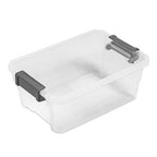 Sterilite 18-Pack Modular Stacker Box, Durable Clear Plastic Storage Bins with Latching Lids, 16 Quart - Stackable Organizing Container Boxes for Closet, Bathroom, and Office
