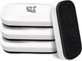 maxtek Magnetic Dry Erase Eraser, Glass Board Erasers, 4 Pack, Whiteboard Eraser for Dry Erase Board, Glass Board, Calendar Board, Office and School Supplies (Pure White)