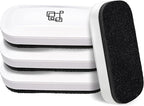 maxtek Magnetic Dry Erase Eraser, Glass Board Erasers, 4 Pack, Whiteboard Eraser for Dry Erase Board, Glass Board, Calendar Board, Office and School Supplies (Pure White)