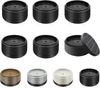 Furniture Risers Bed Risers Heavy Duty 1 inch, 2 inch, 3 inch, 4 inch Round Adjustable Bed Lifts Riser for Desk Legs Table Couch Sofa Chair Refrigerator Washing Machine (1 Inch, Black, 6 Pack )
