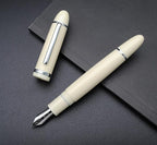 JINHAO X159 Fountain Pen (EF Nib 0.38mm, Ivory White with Silvery Clip)