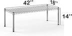 Regal Altair 18''W x 42''L x 14''H Chrome Plated Wire Dunnage Rack | Off The Floor Storage