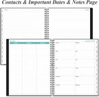 2026 Daily & Monthly Planner - One Page Per Day, Daily Planner from January 2026 - December 2026, Planner 2026 with 12 Monthly Tabs, 8.5" x 11", Black