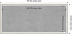 Amanti Art Silver Framed Magnetic Board 22x50 Oversize Vision Board for use with Magnets, 100% Metal Sheet to Display Items as Office Decor or for Home Organization in mudroom, Kitchen or Kids Room