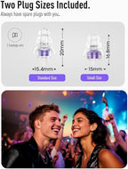 Hearprotek Concert Ear Plugs, 2Pairs Reusable high Fidelity Musician Ear Plugs for Concerts Loud Music-Noise Reduction Ear Protection earplugs for Rave,Festival,Music,Tinnitus Relief