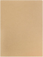 LUXPaper 9" x 12" Presentation Folders | Two Pocket | Grocery Bag Brown | 18pt. Cover | 10 Qty