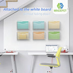 MINDEPOT Magnetic Wall File Organizer,Hanging Wall Mounted File Folder Binder Holder Mail Organizer for Office,Home and School Supplies