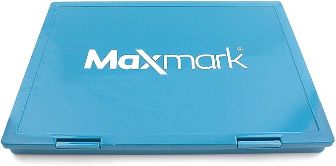 MaxMark Extra Large Gray Ink Stamp Pad - 8.25" x 11.5" - Industrial Felt Pad - Gray Color