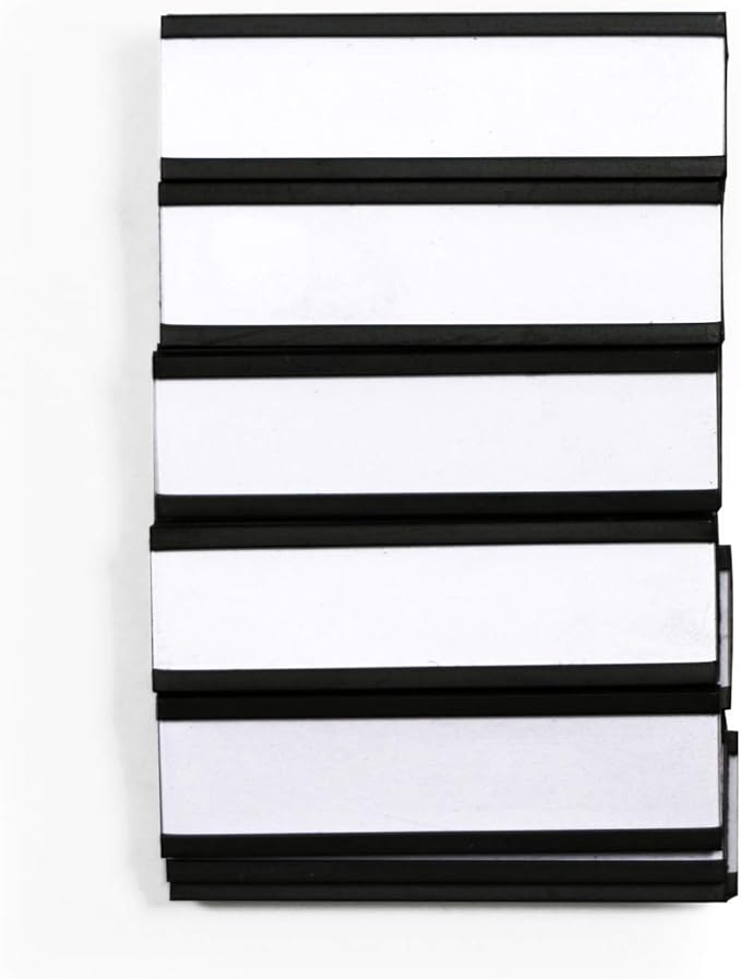 SmartSign Pack of 25 Magnetic 'C' Channel Label Holders | 0.5" x 2"