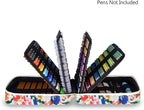 qianshan Pencil Case Holder Slot - Holds 260 Colored Pencils or 180 Gel Pens with Zipper Closure