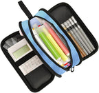 BOENLE Wolf Snowy Pencil Case Box Boys Girls Large Pencil Pouch Zipper Compartments Big Capacity Stationery Pen Bag Organizer for Kids Teens Adults School