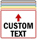 Custom Arrow,Custom Directional Sign, Up Arrow,24x30 Inches, 55 mil thick HDPE (high density polyethylene) Made in USA by My Sign Center