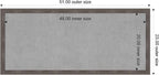 Amanti Art Grey Framed Magnetic Board 23x51 Oversize Vision Board for use with Magnets, 100% Metal Sheet to Display Items as Office Decor or for Home Organization in mudroom, Kitchen or Kids Room