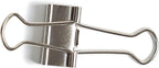 U Brands Small Binder Clips, Metallic Silver, Office Organization Supplies, 19mm, 72 Count
