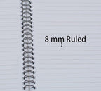 Yansanido Spiral Notebook, 4 Pcs A5 Cherry Design Hardcover 8mm Ruled 4 Color 80 Sheets -160 Pages Journals for Study and Notes (Cherry)
