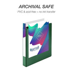 Samsill 1 Inch 3 Ring Binder, Made in USA, Economy Round Ring, Clear View Cover, 200 Sheet Capacity - for School, Home, Office - Forest Green