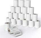 MFLABEL 4x6 Direct Thermal Shipping Labels - 24 Rolls, 220 Labels/Roll, Perforated Postage Paper with Alignment Hole, Compatible with 4XL LabelWriter 1744907 & 1755120, Rollo for USPS, UPS