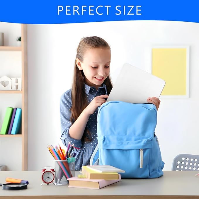Small White Board, 9 x 12 Double Sided Dry Erase Lapboard for Kids, Office and Classroom