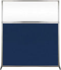 Versare Hush Screen Portable Room Divider | Workstation Wall Divider | Freestanding Privacy Hush Panels | Clear Windows | Fabric Office Divider Screen | Great for Room Separation