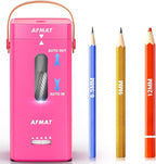 AFMAT Electric Pencil Sharpener, Fully Automatic Pencil Sharpener, Auto in & Out, Rechargeable Hands-Free Sharpeners for Jumbo & Colored Pencils (6.5-12mm), Portable for Home/Classroom/Office PSC6