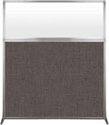 Versare Hush Screen Portable Room Divider | Workstation Wall Divider | Freestanding Privacy Hush Panels | Frosted Windows | Fabric Office Divider Screen | Great for Room Separation