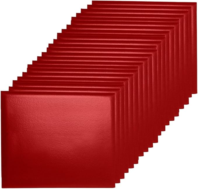 Diploma Cover 8.5” x11” Diploma Holder of Graduation Leatherette Padded Certificate（Tent Style),20-Pack