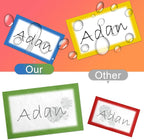 MFLABEL® Colorful Plain Name Tag Labels - 200 Stickers, 3.5 x 2.25 Inch, Colorful Border Name Tags for Office, Meetings, School, Home, Events, and Parties