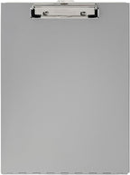 Saunders Metal Clipboard with Storage, Silver Dual Layer Nursing Clipboard Folio, Letter Size Paper Organizer, Slim Steel Clip, Form Holder Clip Board for Office, School & Work - Made in USA