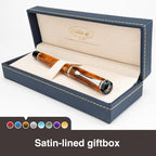 Conklin Duragraph Fountain Pen Amber - Broad Nib, Luxury Writing Instrument with Warm Amber Finish