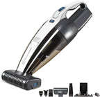 Vacmaster Pet Hair Cordless Hand Vacuum with Motorized Nozzle, 2-Speeds, LED Light, for Home & Car, Dusting Brush, Precision Nozzle, and Crevice Tool