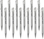 Yucold Customized ballpoint pens in bulk, personalized ballpoint pens with free engraving, for use in companies, enterprises, graduation anniversaries (Silver,130)