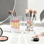 Vgrti Just breathe 2 Pack Acrylic Cosmetic Pencil Pen Holder Cup, Hope Inspirational Makeup Brush Organizer Holder, Women Faith Gifts, Christian Encouragement Gifts for Women Mom Daughter Teacher