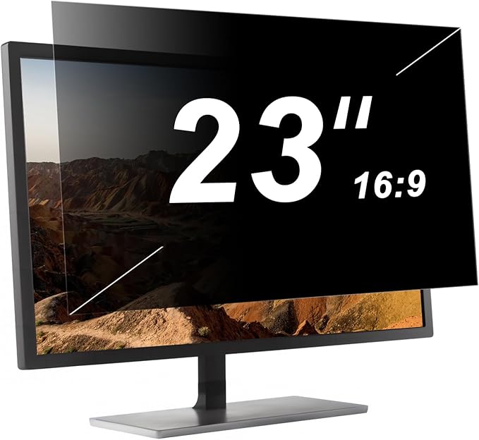 NeoBluTech 【50 Pack】 23 Inch Privacy Screen Protector for 16:9 Widescreen Monitors Desktop Anti-Glare Blue Light Filter Anti-Spy Film Relieves Eye Strain Easy Install