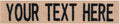 Custom Uniform Name Tapes Solid Colors. Coyote Tan Webbing, 4 Inch Hook Fastener (Uniform Ready Fastener)