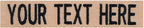 Northern Safari Custom Uniform Name Tapes Solid Colors. Coyote Tan Webbing, 5 Inch Hook Fastener (Uniform Ready Fastener)
