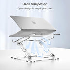 VIGLT Laptop Stand for Desk, Portable Acrylic Laptop Riser, Ergonomic Adjustable Computer Stand Holder for Notebook MacBook Air Pro, Dell XPS, HP (10-17.3'')