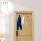 FYY Over The Door Hooks, 10 Pack Door Hangers Hooks with Rubber Prevent Scratches Heavy Duty Organizer Hooks for Living Room, Bathroom, Bedroom Hanging Clothes, Towels, Hats, Coats, Bags White