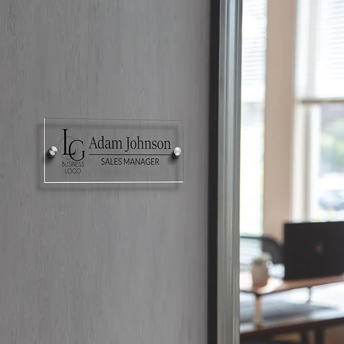 Custom Name Plates for Doors Personalized Wall Name Signs Office Workspace Decor New Job CEO Gift