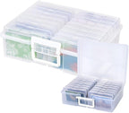 4x6 Photo Storage Box, 16 Inner Photo Keeper,Photo Organizers and Storage, Seed Storage Organizer,Clear Photo Boxes Storage Plastic Photo Organizer Box for Cards, Craft, Stamps,Stickers