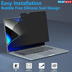 FILMEXT Privacy Screen for Macbook Pro 14 inch (2025-2021,M5 M4 M3 M2 M1), Removable Macbook pro 14.2" A3112 A3401 A2992 A2918 A2779 A2442 Privacy Laptop Screen Filter Anti-Spy/Anti-Glare/Eye Care