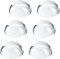 6Pack 1.6inch Crystal Dome Magnifying Paperweight, Clear Distortion-Free Optics Convex Lens Set for Physics Classroom Home Decor, Paper Weights for Outdoor Events