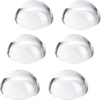 6Pack 1.6inch Crystal Dome Magnifying Paperweight, Clear Distortion-Free Optics Convex Lens Set for Physics Classroom Home Decor, Paper Weights for Outdoor Events