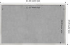 Amanti Art Silver Framed Magnetic Board 21x33 Large Vision Board for use with Magnets, 100% Metal Sheet to Display Items as Office Decor or for Home Organization in mudroom, Kitchen or Kids Room